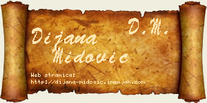 Dijana Midović vizit kartica